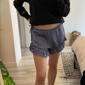 Free people ruffle shorts